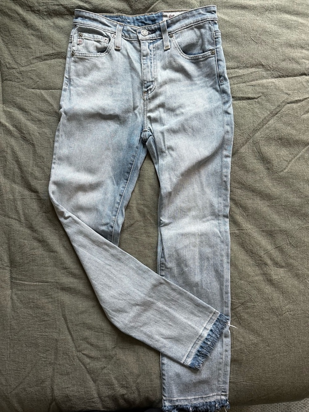 Ag Adriano Goldschmied Light Blue Skinny Jeans